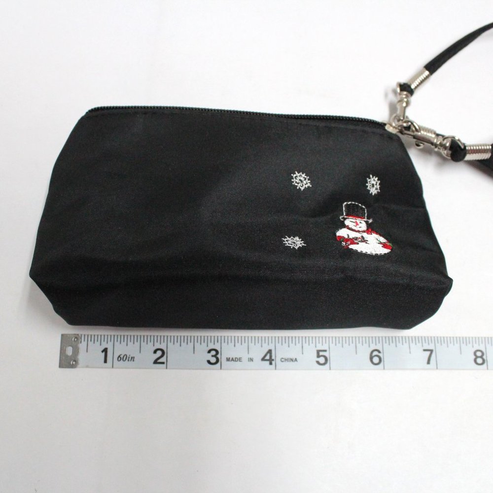 Older Unbranded 3 Piece Holiday Snow Theme Purse Wristlet Cell Phone Case Set - Picture 4 of 16